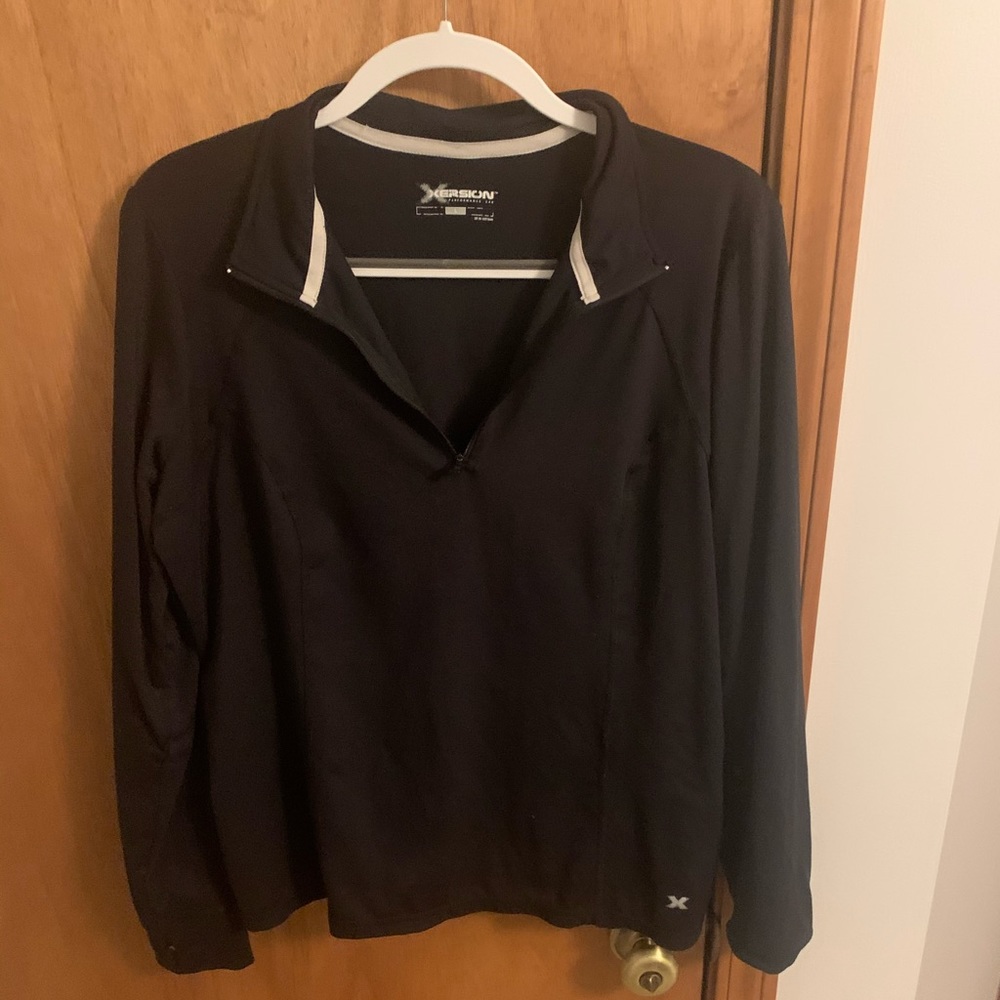 Black Athletic 1/4 Zip
